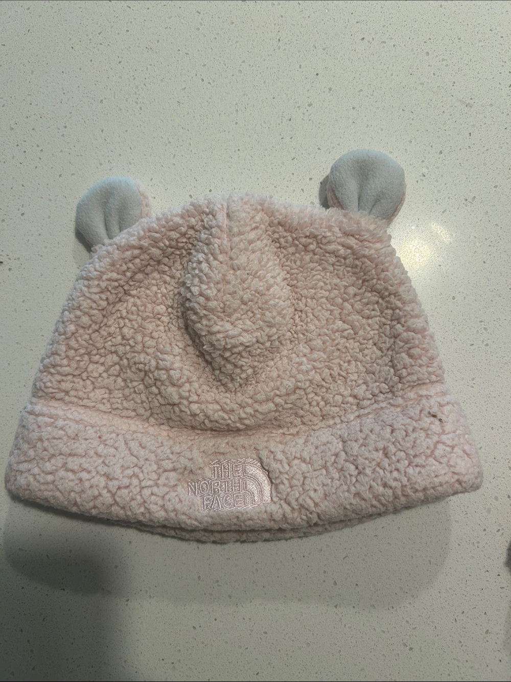 The North Face Kids Pink Sherpa Bear Ear Hat